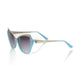 Frankie Morello Light Blue Acetate Sunglasses