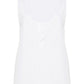 Saint Laurent White Sleeveless Top