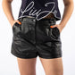 Dolce & Gabbana Black Lambskin Women Shorts