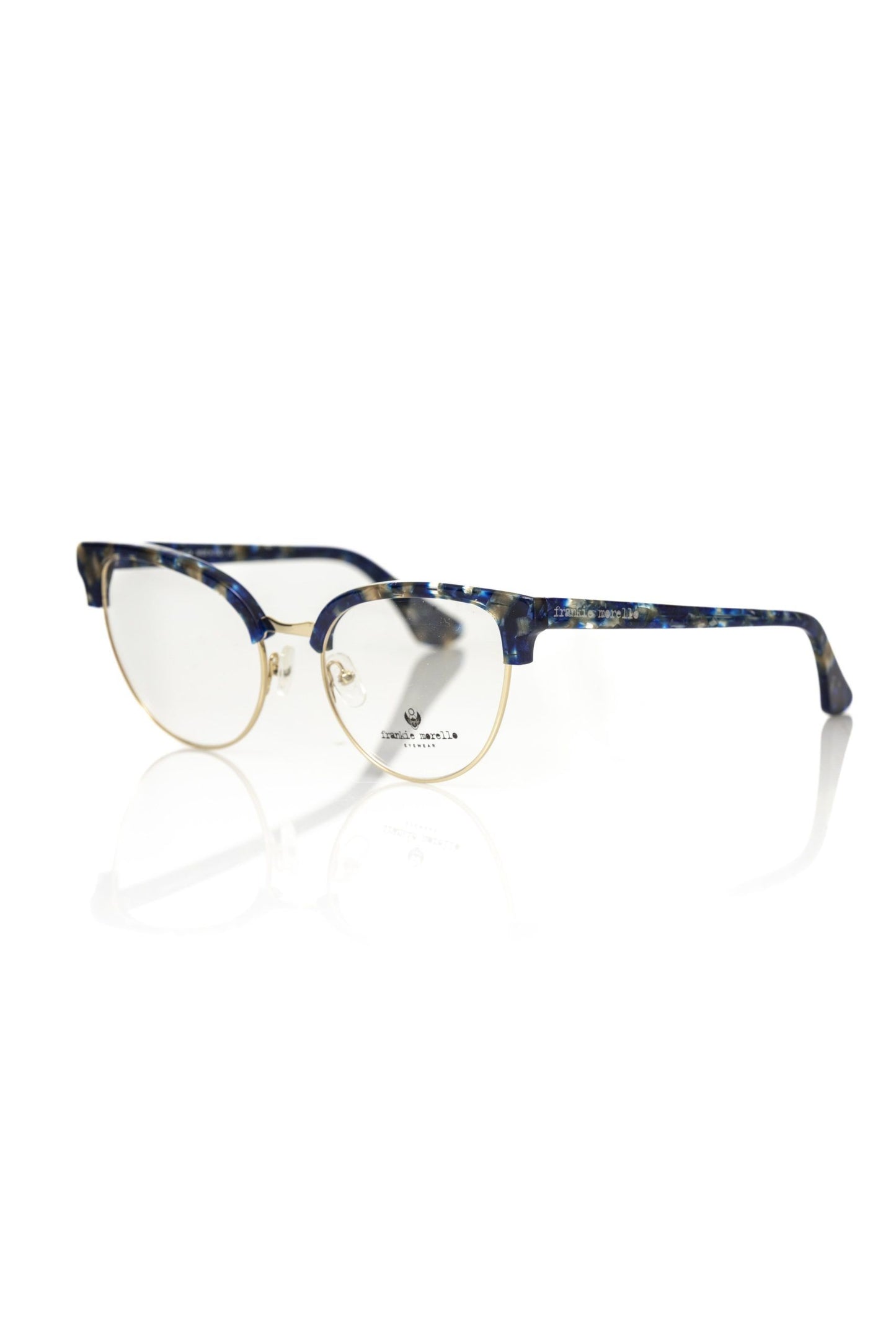 Frankie Morello Blue Metallic Fibre Frames