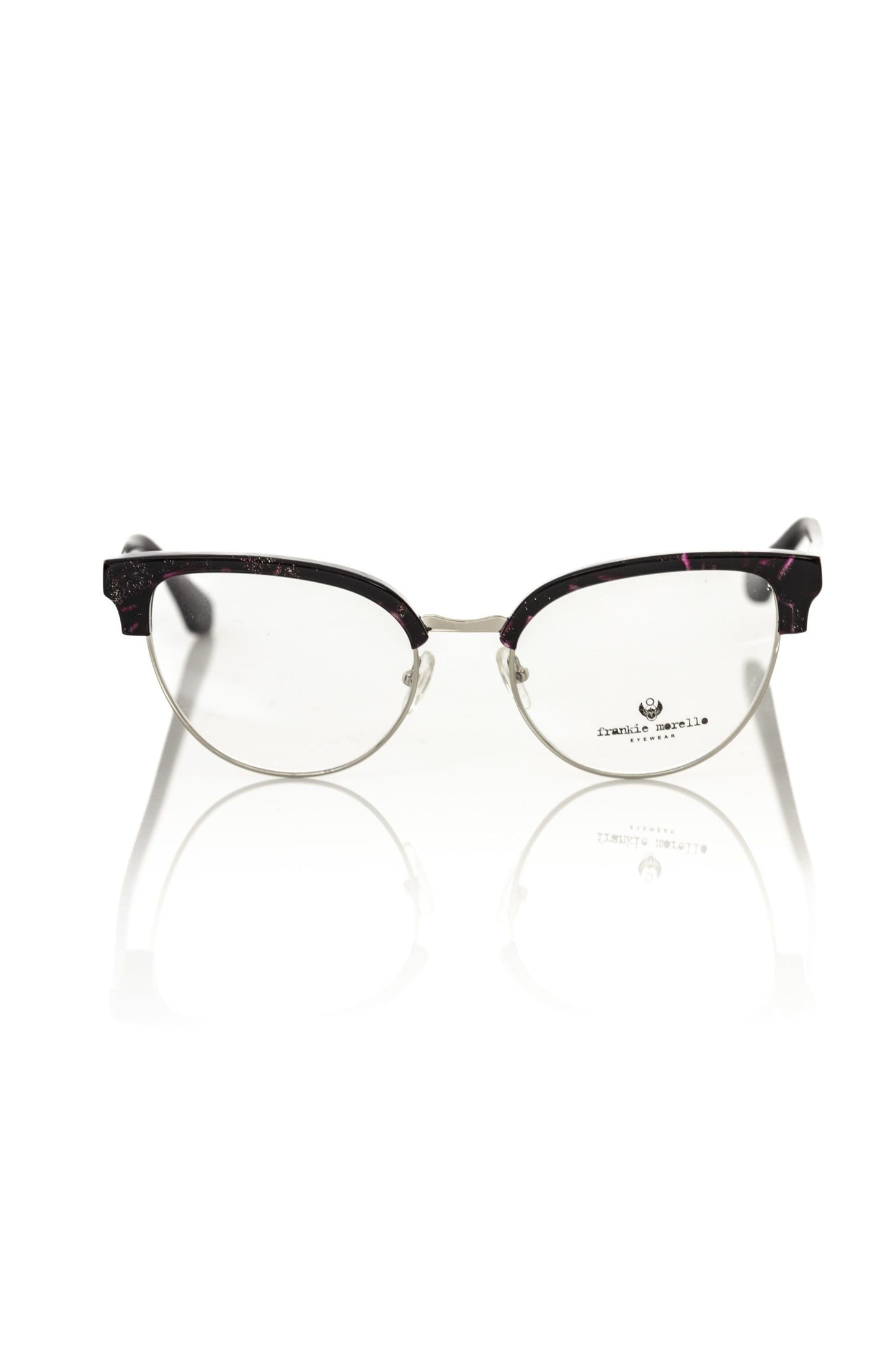 Frankie Morello Burgundy Metallic Fibre Frames