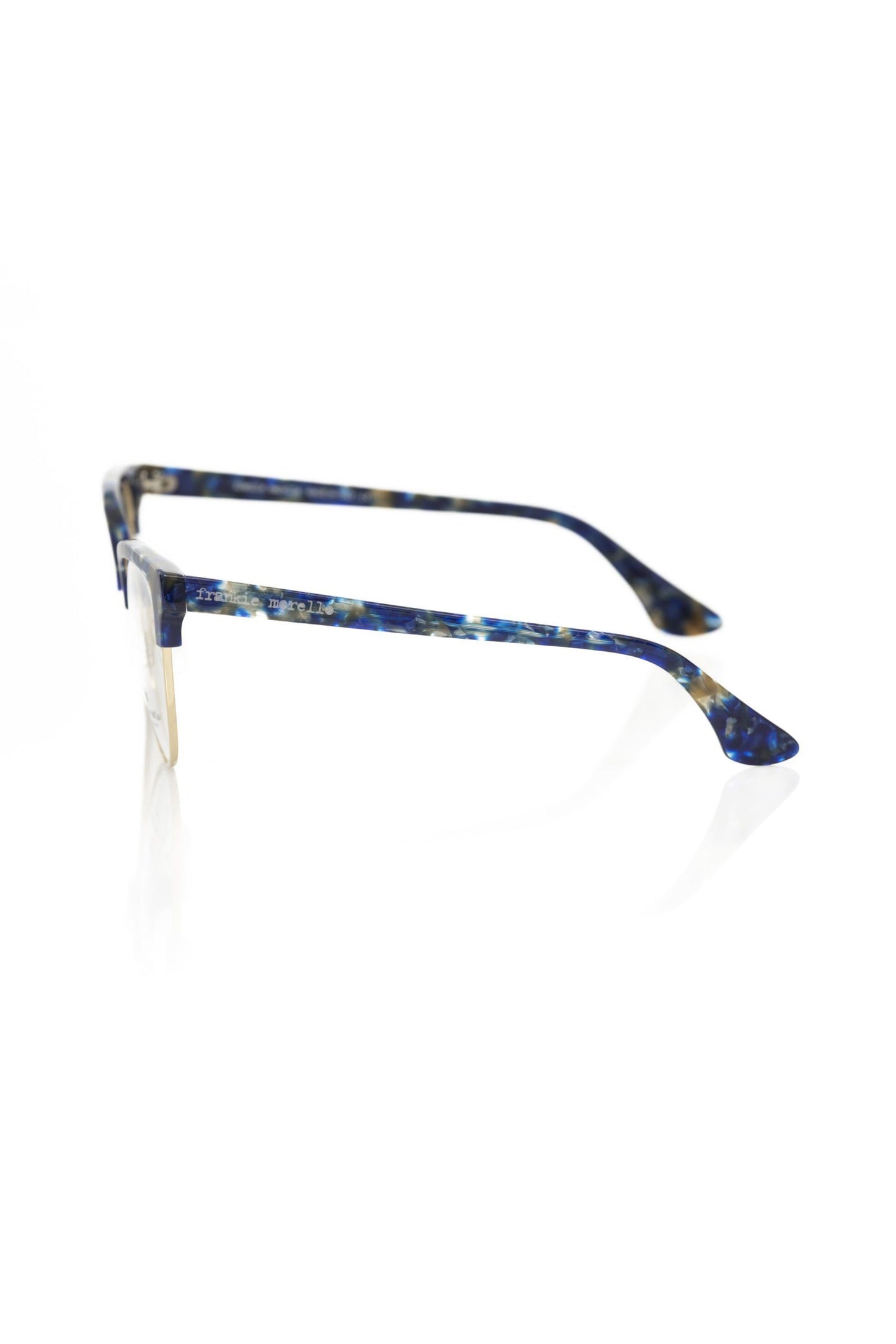 Frankie Morello Blue Metallic Fibre Frames