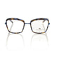 Frankie Morello Blue Metallic Fibre Frames