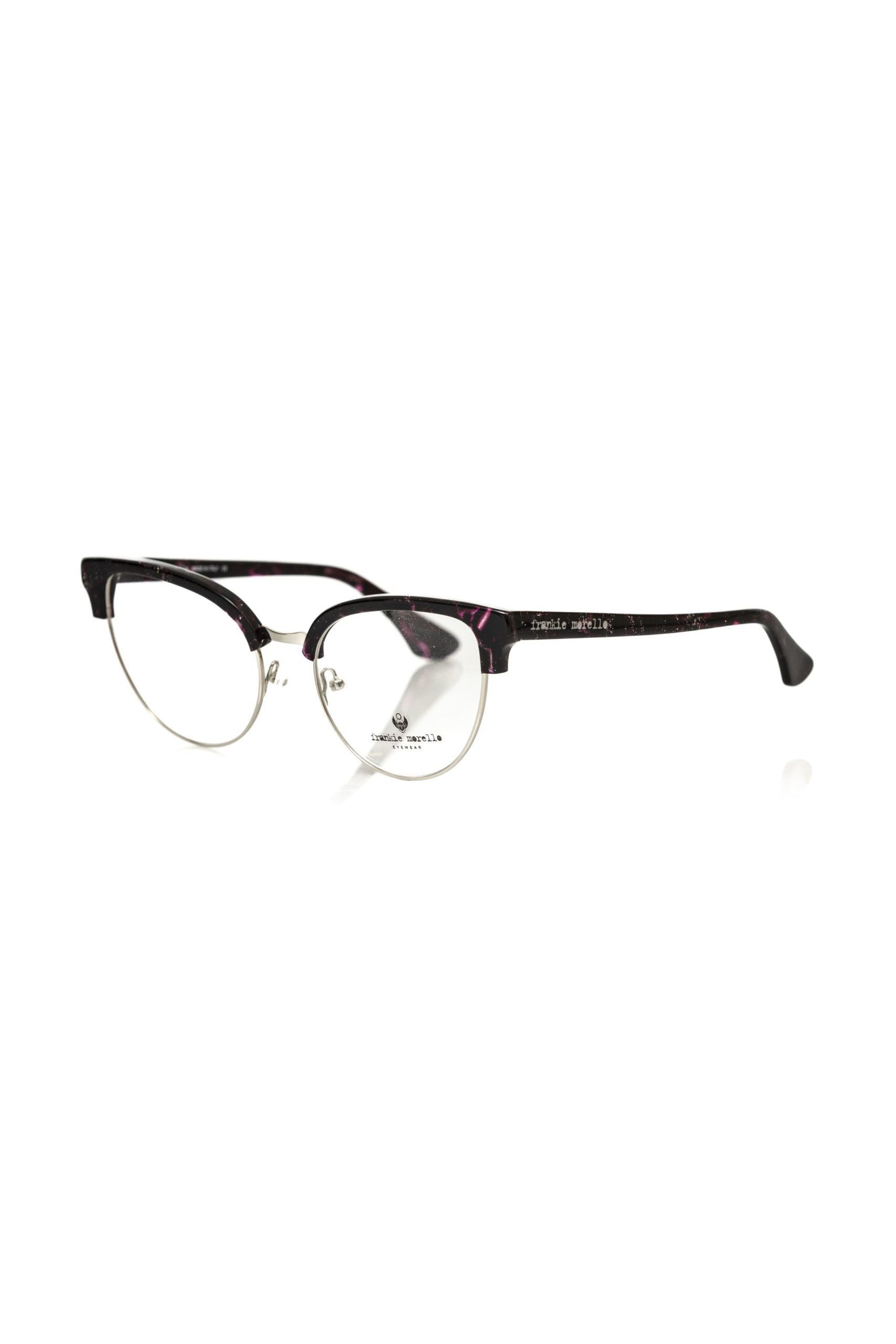 Frankie Morello Burgundy Metallic Fibre Frames