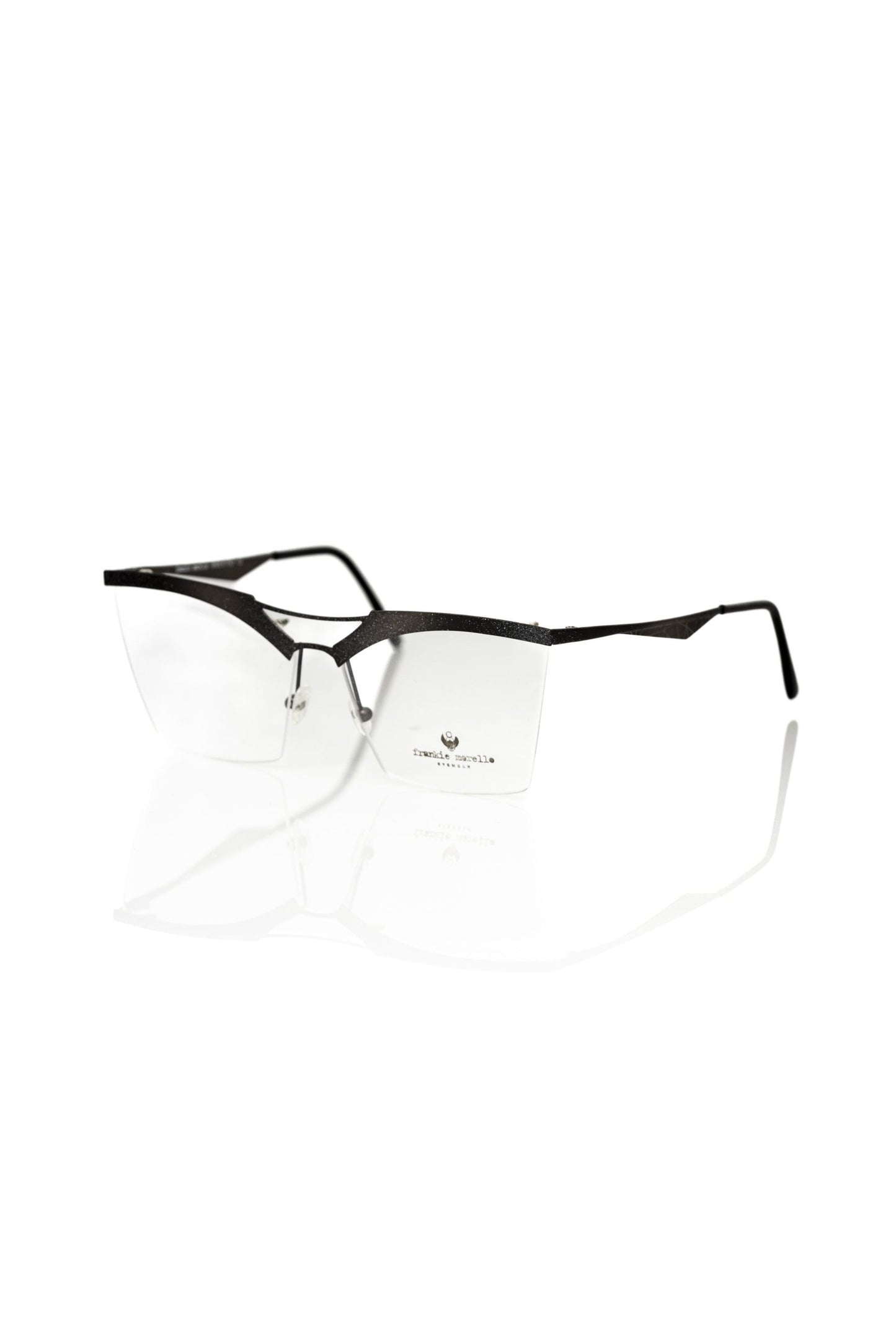 Frankie Morello Black Metallic Fibre Frames