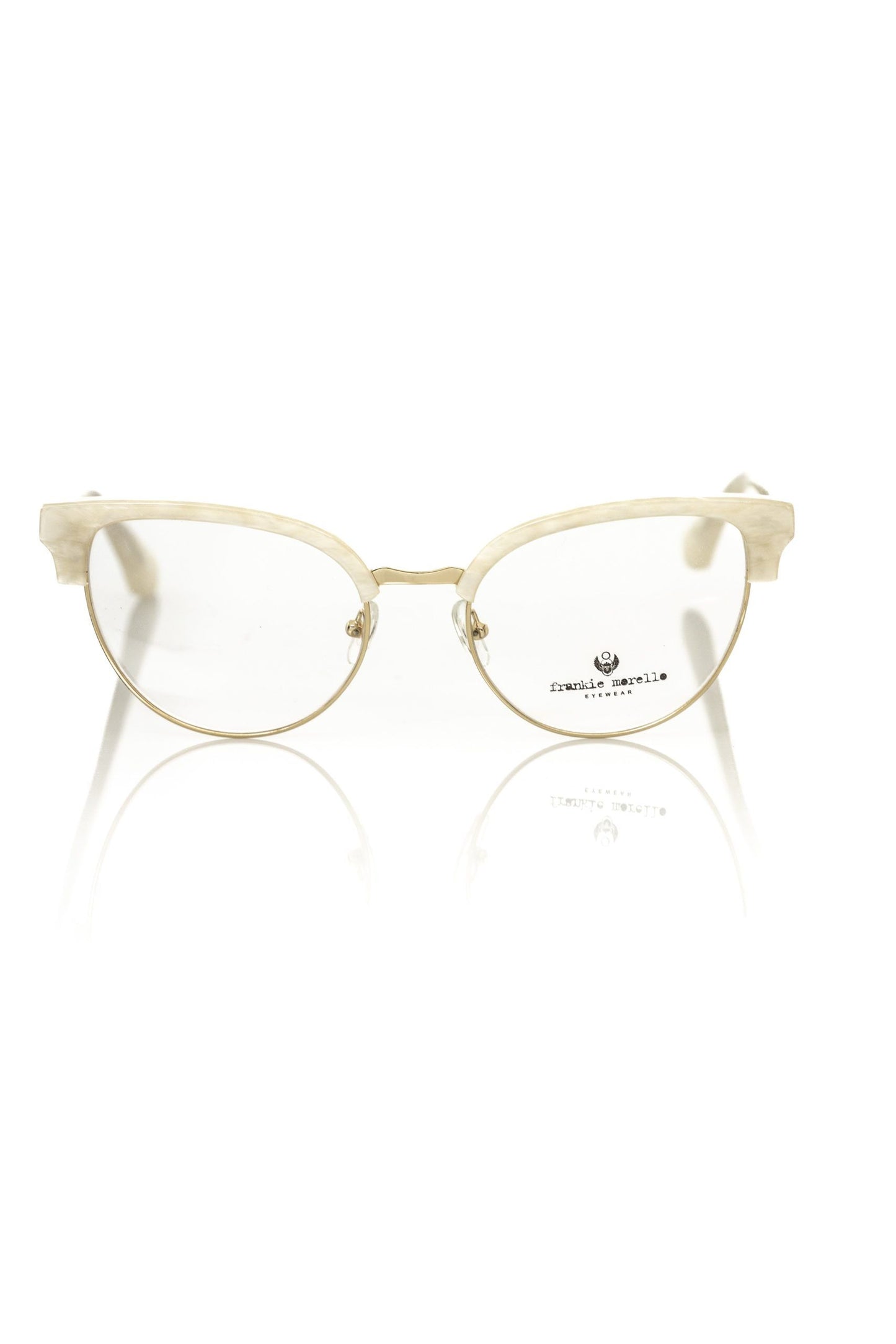 Frankie Morello White Metallic Fibre Frames