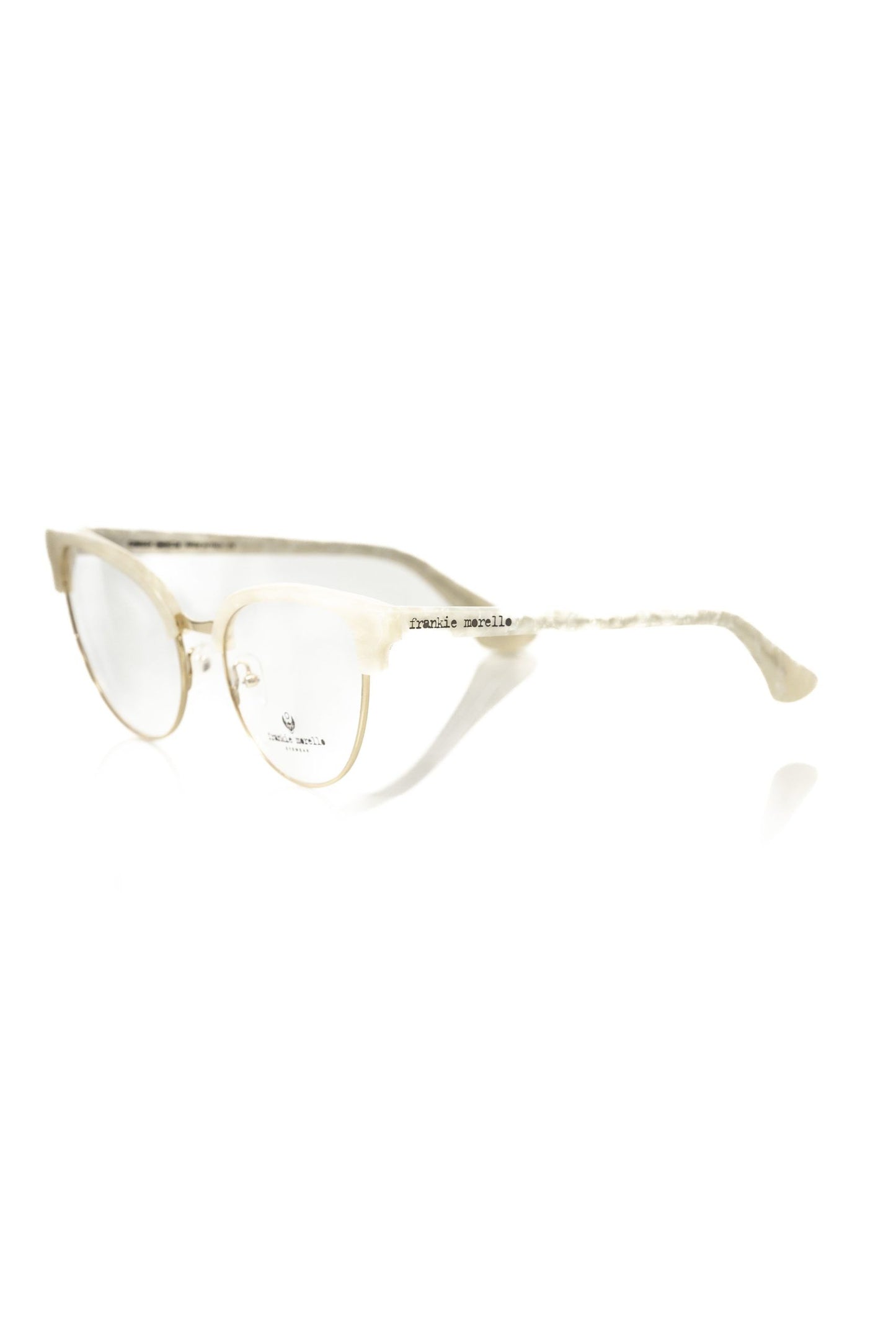 Frankie Morello White Metallic Fibre Frames