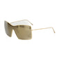 Frankie Morello Gold Metallic Fibre Sunglasses