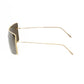 Frankie Morello Gold Metallic Fibre Sunglasses