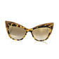 Frankie Morello Brown Acetate Sunglasses