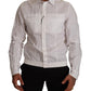 Dolce & Gabbana White Cotton Button Down Men Collared Shirt