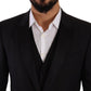 Dolce & Gabbana Black MARTINI Single Breasted 3 Piece Suit