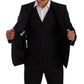 Dolce & Gabbana Black MARTINI Single Breasted 3 Piece Suit