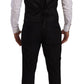 Dolce & Gabbana Black MARTINI Single Breasted 3 Piece Suit