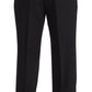 Dolce & Gabbana Black Wool Formal Tuxedo Trouser Dress Pants