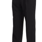 Dolce & Gabbana Black Wool Formal Tuxedo Trouser Dress Pants