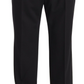 Dolce & Gabbana Black Wool Formal Tuxedo Trouser Dress Pants