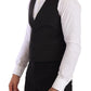 Dolce & Gabbana Gray Silk Slim Fit Waistcoat Formal Vest