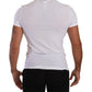 Dolce & Gabbana Elegant White Cotton Blend Round Neck Tee