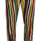 Dolce & Gabbana Multicolor Striped Linen Cotton Pants