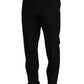 Dolce & Gabbana Blue Wool Silk Formal Trouser Dress Pants