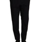 Dolce & Gabbana Blue Wool Silk Formal Trouser Dress Pants