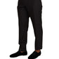 Dolce & Gabbana Gray Wool Formal Tuxedo Trouser Dress Pants