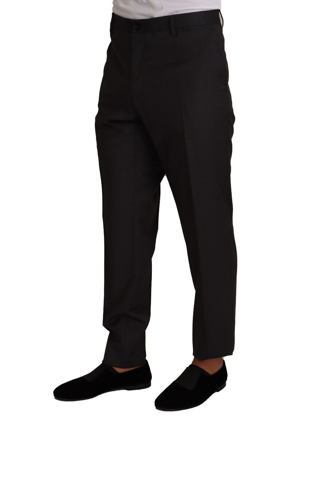 Dolce & Gabbana Gray Wool Formal Tuxedo Trouser Dress Pants