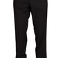 Dolce & Gabbana Gray Wool Formal Tuxedo Trouser Dress Pants