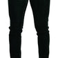 Dolce & Gabbana Green Cotton Stretch Skinny Slim Fit Jeans