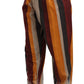 Dolce & Gabbana Multicolor Striped Cotton Tapered Trouser Pants