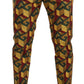 Dolce & Gabbana Multicolor Logo Mania Cotton Tapered Trouser Pants