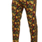 Dolce & Gabbana Multicolor Logo Mania Cotton Tapered Trouser Pants