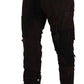 Dolce & Gabbana Brown Cotton Distressed Regular Denim Jeans