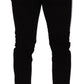 Dolce & Gabbana Black Cotton Stretch Skinny Corduroy Jeans