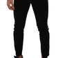 Dolce & Gabbana Black Cotton Stretch Skinny Corduroy Jeans