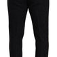 Dolce & Gabbana Black Wool Men Formal Trouser Dress Pants