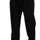 Dolce & Gabbana Black Cotton High Waist Men Trouser Dress Pants