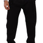 Dolce & Gabbana Black Cotton High Waist Men Trouser Dress Pants