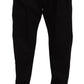 Dolce & Gabbana Black Cotton High Waist Men Trouser Dress Pants