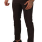 Dolce & Gabbana Brown Striped Wool Formal Trouser Dress Pants