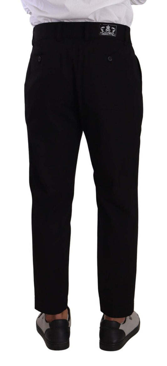 Dolce & Gabbana Black Cotton Stretch Chinos Trouser Jeans