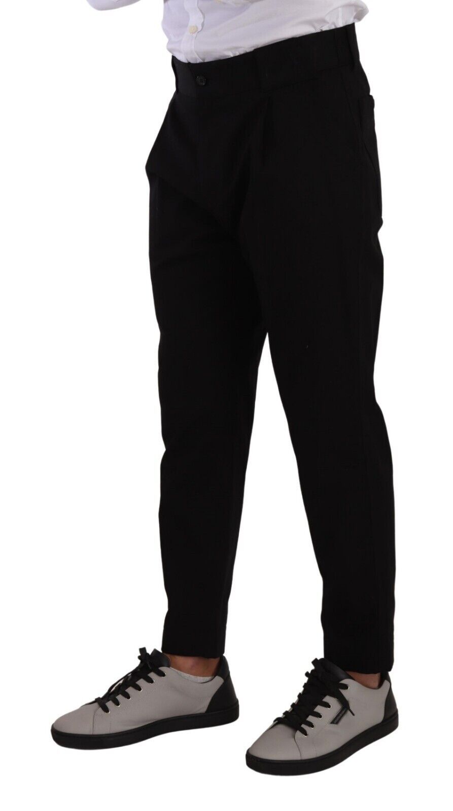 Dolce & Gabbana Black Cotton Stretch Chinos Trouser Jeans