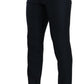 Dolce & Gabbana Dark Blue Cashmere Silk Dress Trouser Pants