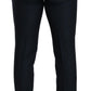 Dolce & Gabbana Dark Blue Cashmere Silk Dress Trouser Pants