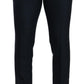 Dolce & Gabbana Dark Blue Cashmere Silk Dress Trouser Pants