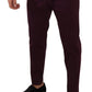 Dolce & Gabbana Purple Cotton Tapered Chinos Dress Pants