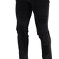 Dolce & Gabbana Black Cotton Stretch Skinny Denim Trouser Jeans