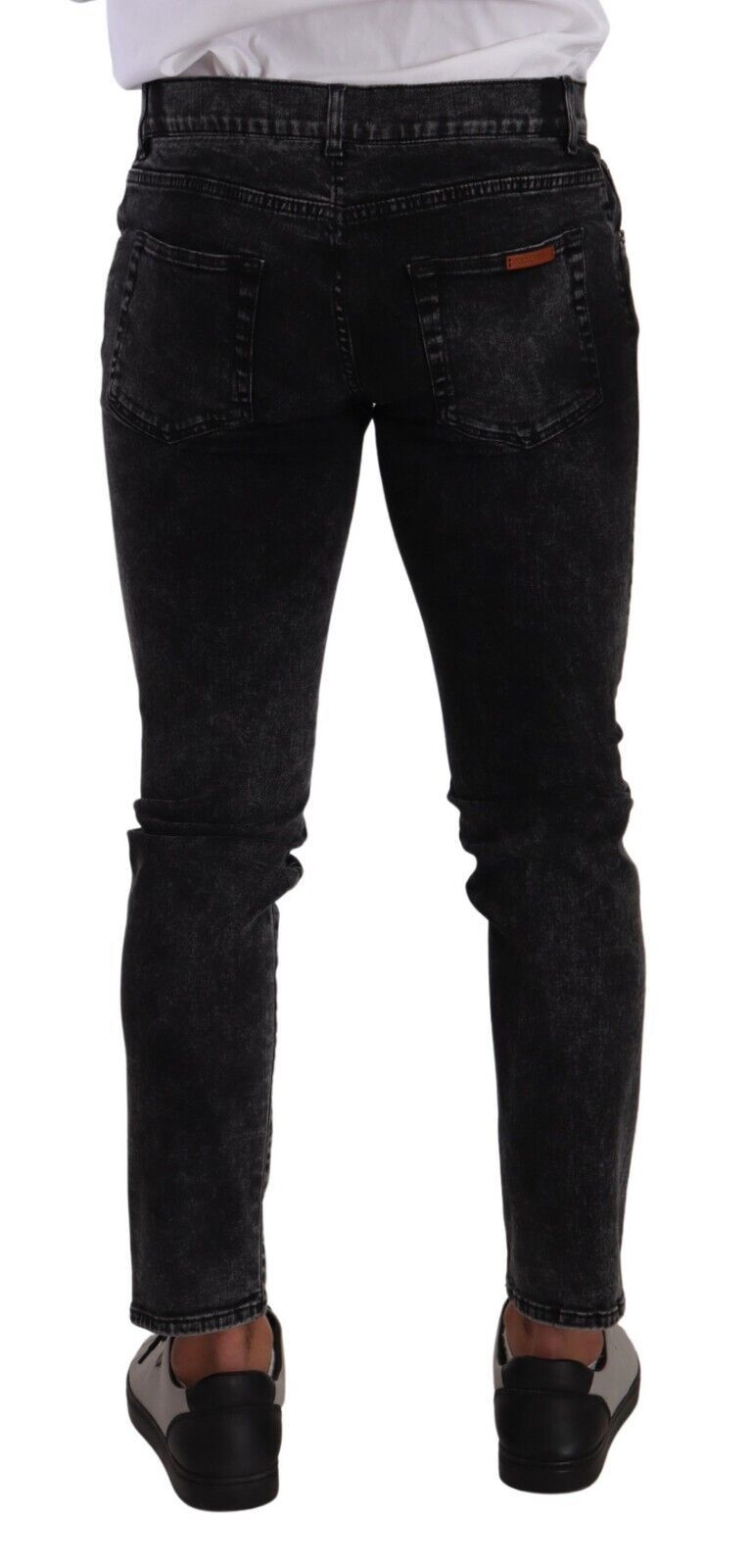 Dolce & Gabbana Black Cotton Stretch Skinny Denim Trouser Jeans