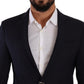 Domenico Tagliente Dark Blue Single Breasted Slim Fit Blazer